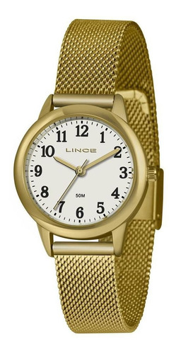 Relógio Lince Feminino Ref: Lrg4653l B2kx Casual Dourado