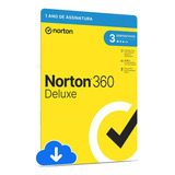 Norton 360 Antivírus Deluxe 3 Dispositivos 12 Meses 