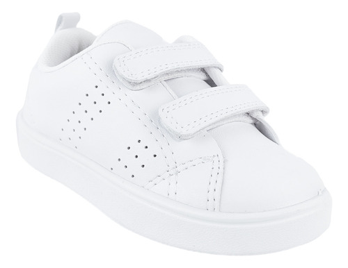 Tenis Choclo Escolar 28010-b Blanco Arco Ortopedico