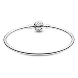 Brazalete Rígido Broche Redondo Pandora, Plata S925