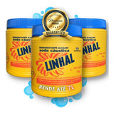 Kit 3 Soda Cáustica 500g P/ Desentupir Cano Linhal Original