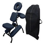 Kit Cadeira Quick Massage Legno Dobrável Shiatsu Black Bolsa