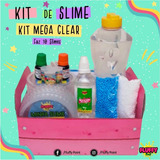 Kit Slime  Mega Clear Fluffy Point