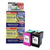 Pack Tintas 662 Hp Alternativo Negro/color Xl Pacific