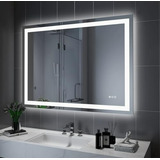 Espejo Led De Baño 48 X 32  Con Luz Frontal Y Trasera