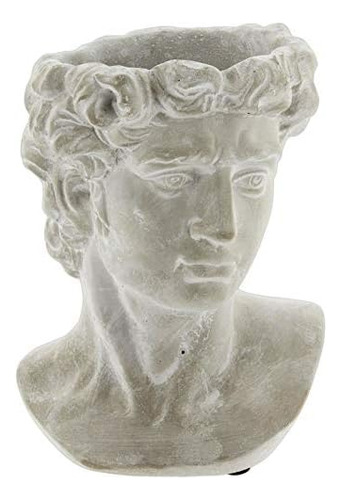 Maceta De Cemento Estatua De Cabeza Griega, Escultura