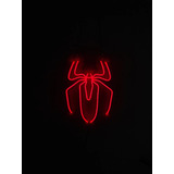 Letrero Led Neon Spiderman Araña Altura 38cm Luminoso