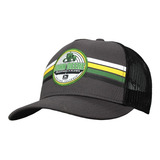 Gorro Jockey John Deere Malla Parche De Tractor Con Rayas