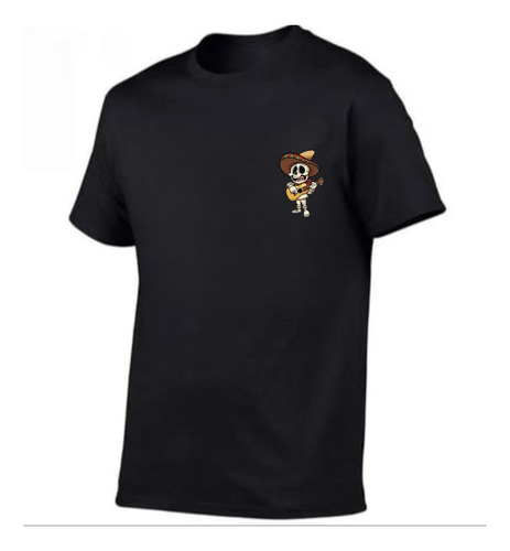 Camiseta Caveira Pirata Mexicana Camisa Desenho Estampada