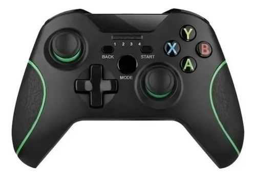 Controle Para Xbox One, Series Sx, Pc Sem Fio Dupla Vibração Cor Preto E Verde