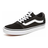 Vans Mujer Ward Suede - Canvas Low-top Zapatillas, Negro ((s