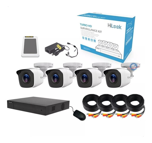 It Videovigilancia 4 Camaras Metal 1080p Dvr 4 Hilook