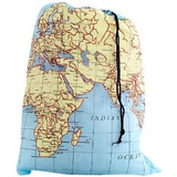 Kikkerland Viajes-size Bolsa De Lavandería Mapa Del Mundo