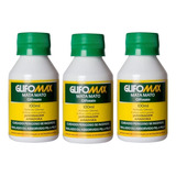 Kit 3 Herbicida Mata Mato Glifomax Concentrado 100ml