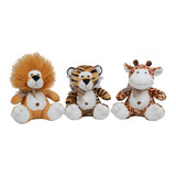 León De Peluche Con Sonido Jirafa Tigre De Peluche Importado