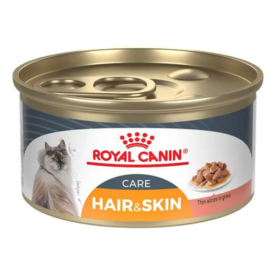 Pack 6 Latas Royal Canin Hair & Skin Gato Adulto 85g C/u