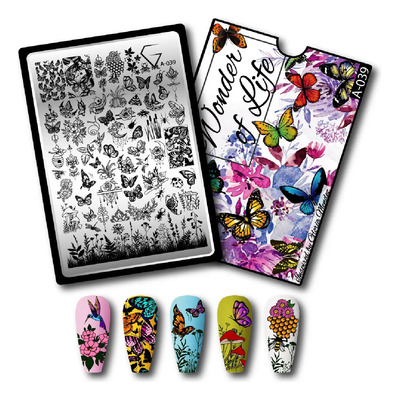 Placa Para Estampar Uñas Stamping Plate A039 Wonder Of Life  | Envío gratis