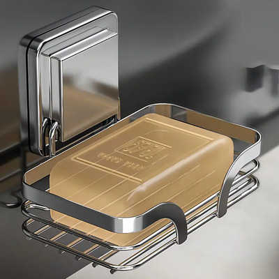 Saboneteira De Parede Porta Sabonete Aço Inox Cor Prateado