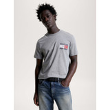 Playera Gris Con Flag New York Tommy Jeans Hombre