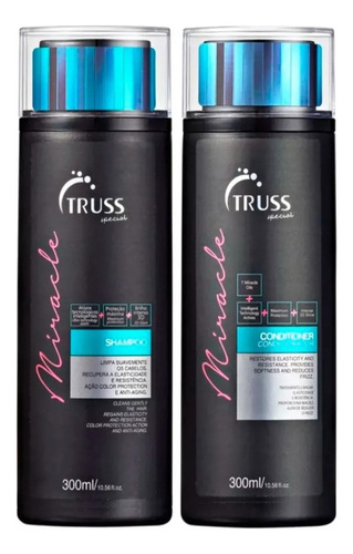 Truss Miracle Shampoo 300ml + Condicionador 300ml Cabelos