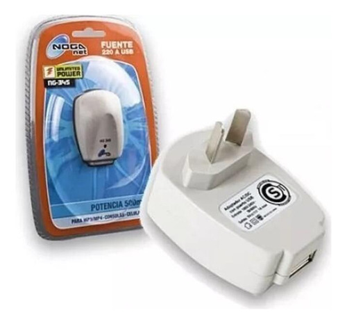 Cargador Noganet Fuente 220 A Usb Ng-345