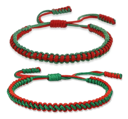 Par Pulseras Parejas Regalo Navidad Novios B037 Buena Vibra