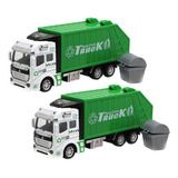 Caminhão De Lixo De Simulação De 2 Peças Para Crianças Sane
