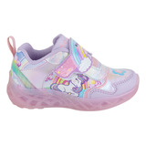 Tenis Arcoiris Poni Luz Led Niña Scape Tres Reyes