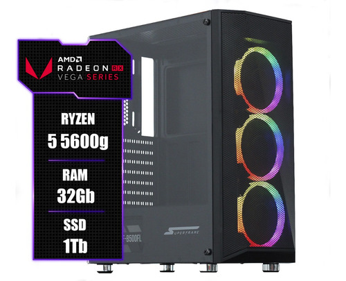 Pc Gamer Amd Ryzen 5 5600g, 32gb, Ssd 1tb.