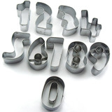 Set X 10 Moldes Cortantes Numeros 0 Al 9 Acero Galleta