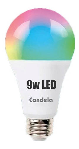  Lampara Led Smart 9w Wifi Luz Colores Fría Cálida E27 