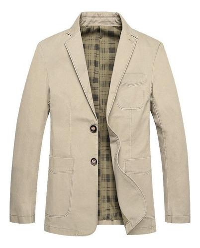 Chaqueta De Algodón Para Hombre, Chaqueta De Traje Grande Az