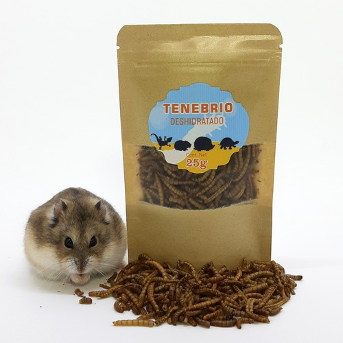 Tenebrios Deshidratados Para Hamster, Erizo, Jerbo 25gr Pm