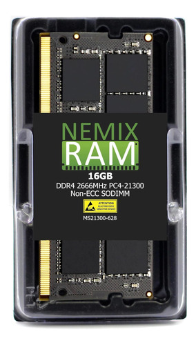 Nemix Ram 16gb Ddrpcsodimm Reemplazo Synology Rackstation