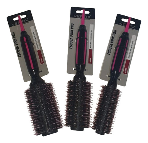 Kit Com 3 Escovas Vertix Pink Pro Porcupine 19-27-33.