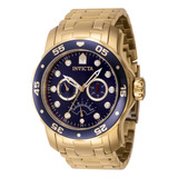 Reloj Para Hombres Invicta Pro Diver 46996 Oro