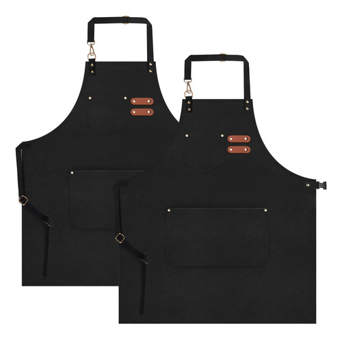2 Pzs Delantal Multifunción Ajustable Para Cocina | MercadoLibre