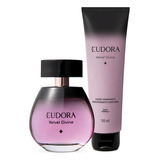 Combo Eudora Velvet Divine: Colônia 100ml + Loção Corporal 150ml