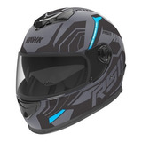 Casco Integral Hawk Rs11 Revo Sophie Negromate+gris Motocity