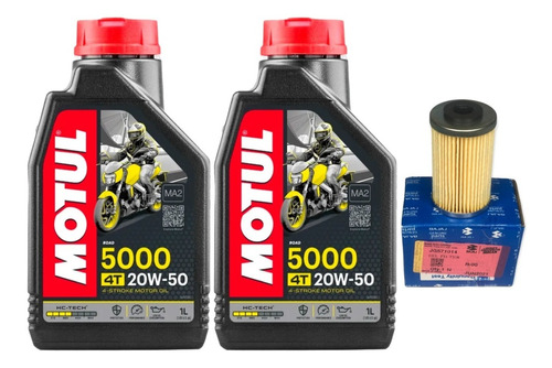 Aceite Motul 5000 20w50 Y Filtro Pulsar Ns200 Ns200fi Rs200