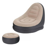 Sillon Inflable Sofa Lazy Con Pedal P/ Casa Jardín Camping