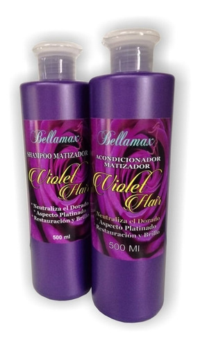  Kit Matizador Capilar Violeta Shampoo Y Acondicionador 