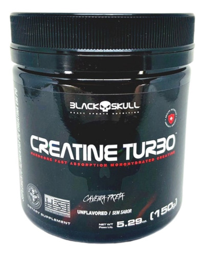 Creatina Monohidratada Black Skull Creatine Força + Energia