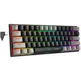 Teclado Mecánico 60% Rgb, E-yooso Gaming Keyboard Con Blue S