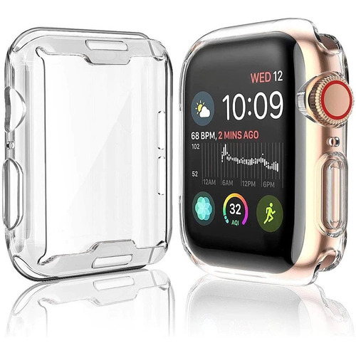 Carcasa Para Apple Watch 44 Mm Gel Transparente 