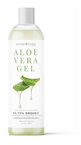 Gel De Aloe Vera Orgánico Ideal Para Cara, Pelo, Quemaduras 