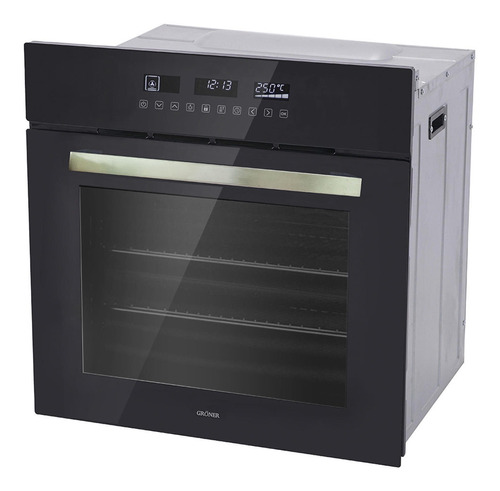 Horno Eléctrico Empotrable Gröner Black Touch Triple Vidrio 