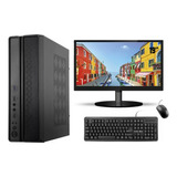 Pc Desktop Slim Intel 10ª I3 10100 8gb Ssd 480gb Monitor 19