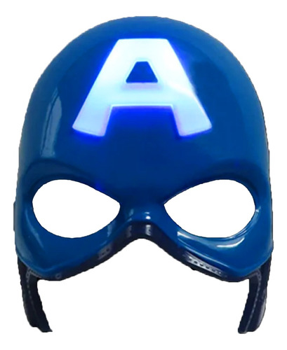 Mascara Capitan America Con Luces Led, Ideal Para Disfraz 