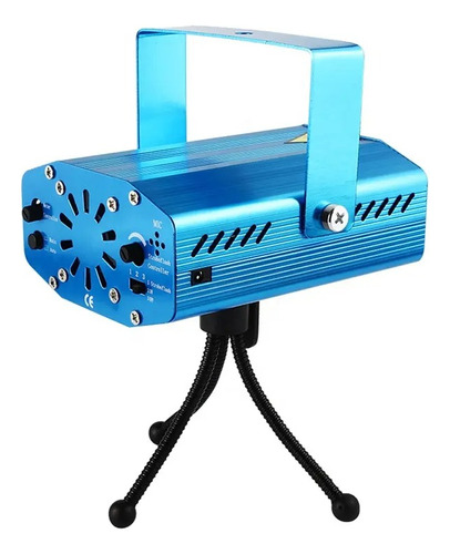 Mini Laser Projetor Luzes Holográficas  Lintian Lt-8009 Azul